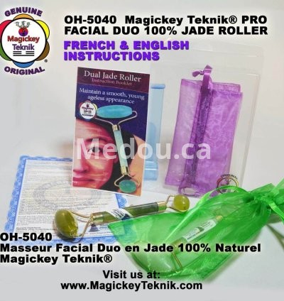 OH-5040 — Magickey Teknik® Dual Facial & Body Jade Roller 3