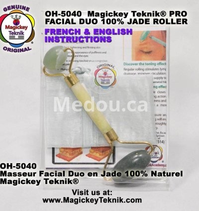 OH-5040 — Magickey Teknik® Dual Facial & Body Jade Roller 4
