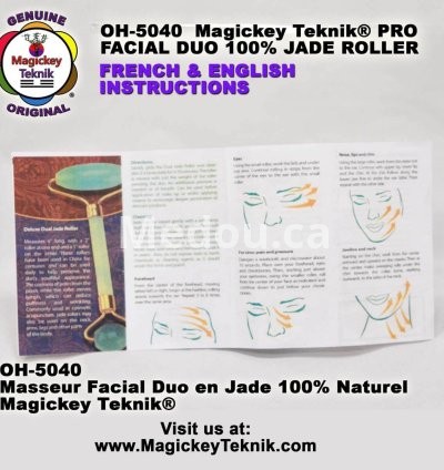 OH-5040 — Magickey Teknik® Dual Facial & Body Jade Roller 5