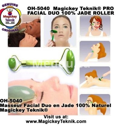OH-5040 — Magickey Teknik® Dual Facial & Body Jade Roller 7