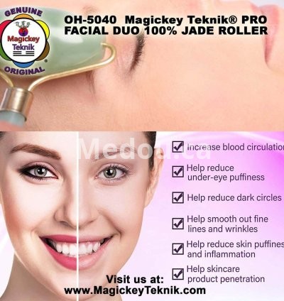 OH-5040 — Magickey Teknik® Dual Facial & Body Jade Roller 8