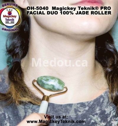 OH-5040 — Magickey Teknik® Dual Facial & Body Jade Roller 12