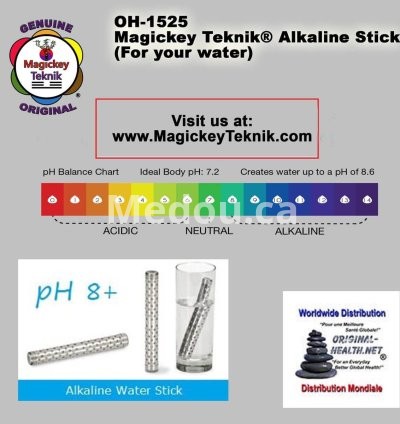BÂTON D’EAU ALCALINE / HYDROGÉNÉE ET IONISÉE MAGICKEY TEKNIK® – MODÈLE OH-1525 10