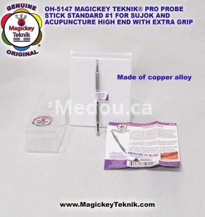 OH-5147 – Magickey Teknik® & Sujok Probe Stick, Copper Alloy with Grip