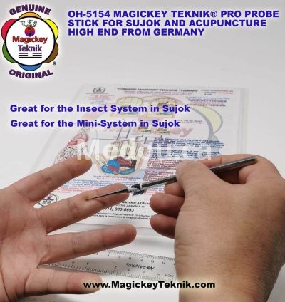 OH-5154 – Sonde Thérapeutique Professionnelle Magickey Teknik® & Sujok, PRO Probe Stick en Acier Médical Inoxydable 3