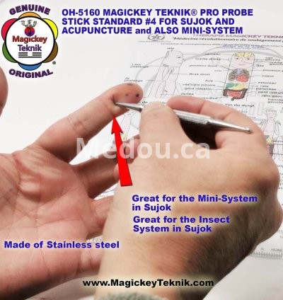 OH-5160 – un stylet de pression Thérapeutique Magickey Teknik® & Sujok, Longue et Lourde 10