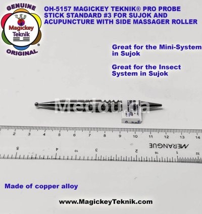 OH-5157 – Magickey Teknik® & Sujok Probe Stick & Massager with Side Roller