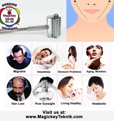 OH-5153 – Rodillo Facial Plateado Magickey Teknik® con Sonda Terapéutica 5