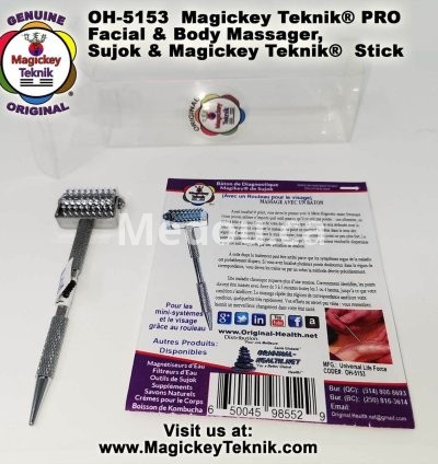 OH-5153 – Rodillo Facial Plateado Magickey Teknik® con Sonda Terapéutica 10