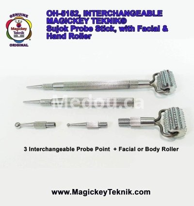 OH-5152 – un stylet de pression Interchangeable Magickey Teknik® avec Rouleau de Massage Facial 3