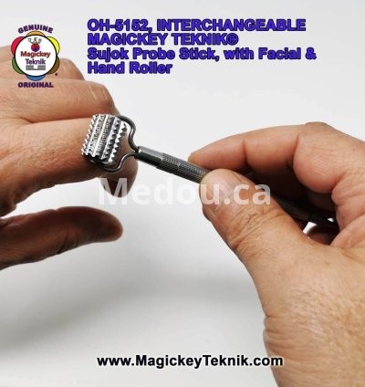 OH-5152 – un stylet de pression Interchangeable Magickey Teknik® avec Rouleau de Massage Facial 4