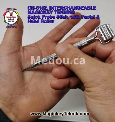 OH-5152 – un stylet de pression Interchangeable Magickey Teknik® avec Rouleau de Massage Facial 6