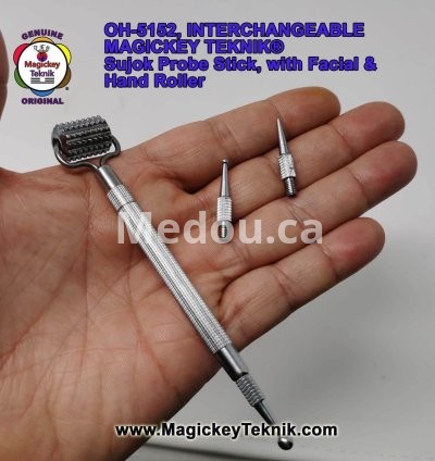 OH-5152 – un stylet de pression Interchangeable Magickey Teknik® avec Rouleau de Massage Facial 8