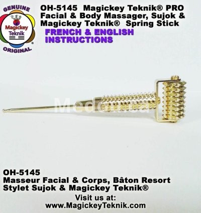 OH-5145 — Magickey Teknik® Gold Facial Massage Roller