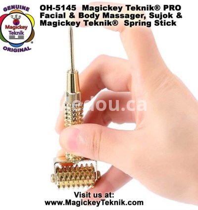 OH-5145 — Rodillo Facial Dorado Magickey Teknik® 3