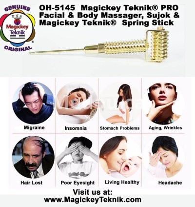 OH-5145 — Rodillo Facial Dorado Magickey Teknik® 8