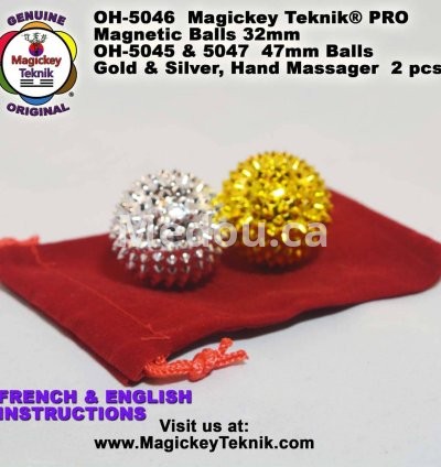 OH-5046 — Bolas de Masaje Magnéticas Magickey Teknik® 8