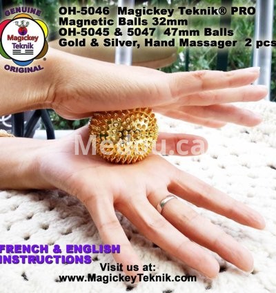OH-5046 — Bolas de Masaje Magnéticas Magickey Teknik® 9