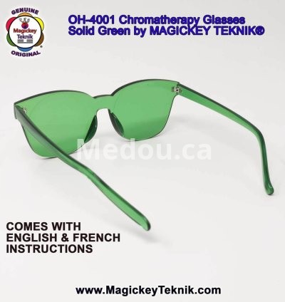 OH-4001 — Lunettes Vertes de Chromothérapie Magickey Teknik® 4