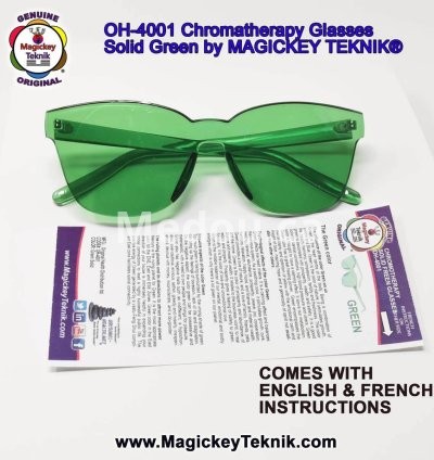 OH-4001 — Lunettes Vertes de Chromothérapie Magickey Teknik® 5