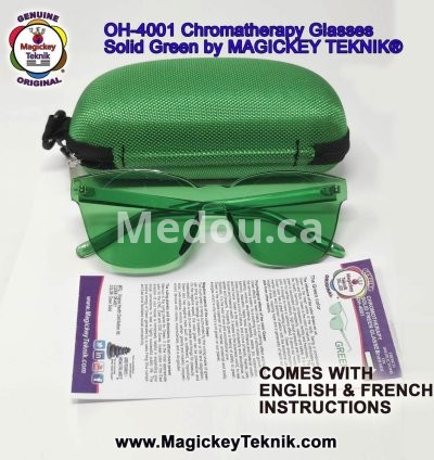 OH-4001 — Lunettes Vertes de Chromothérapie Magickey Teknik® 6