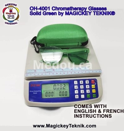 OH-4001 — Lunettes Vertes de Chromothérapie Magickey Teknik® 7