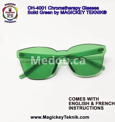 OH-4001 — Lunettes Vertes de Chromothérapie Magickey Teknik® 8
