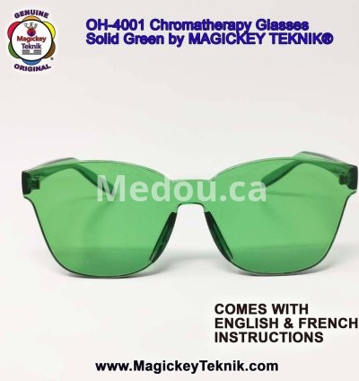 OH-4001 — Lunettes Vertes de Chromothérapie Magickey Teknik® 9