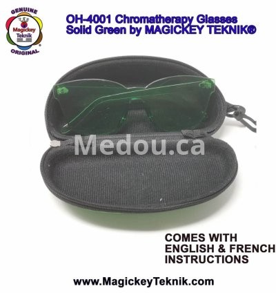OH-4001 — Lunettes Vertes de Chromothérapie Magickey Teknik® 10