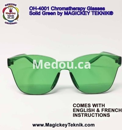 OH-4001 — Lunettes Vertes de Chromothérapie Magickey Teknik® 11