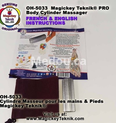 OH-5033 — Rodillo Cilíndrico de Masaje para Pies y Manos Magickey Teknik® 5