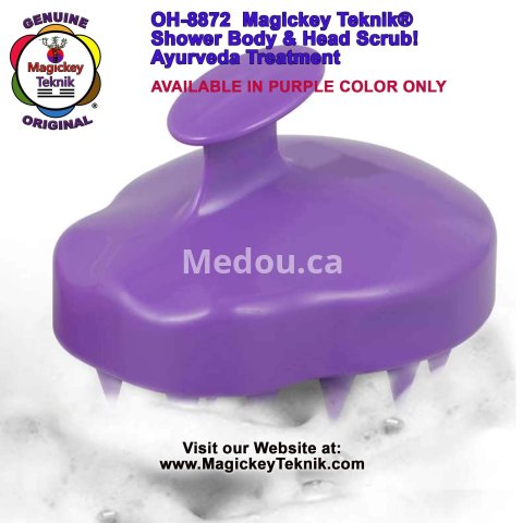 OH-8872 – Magickey Teknik® Body Shower Scrub & Scalp Massage Brush