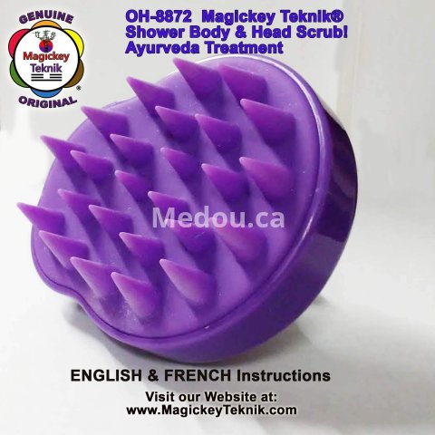 OH-8872 – Magickey Teknik® Body Shower Scrub & Scalp Massage Brush