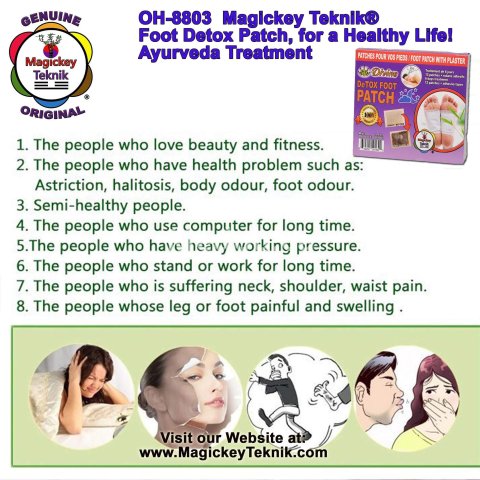 OH-8803 – Magickey Teknik® Divine Detox Foot Patch Treatment 8