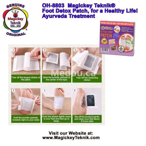 OH-8803 – Magickey Teknik® Divine Detox Foot Patch Treatment 10