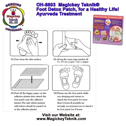 OH-8803 – Magickey Teknik® Divine Detox Foot Patch Treatment 11