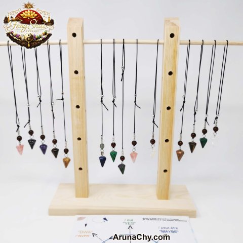 Dowsing Pendulums | Cowhide leather cord, guide and energetic preparation | Medou.ca 3