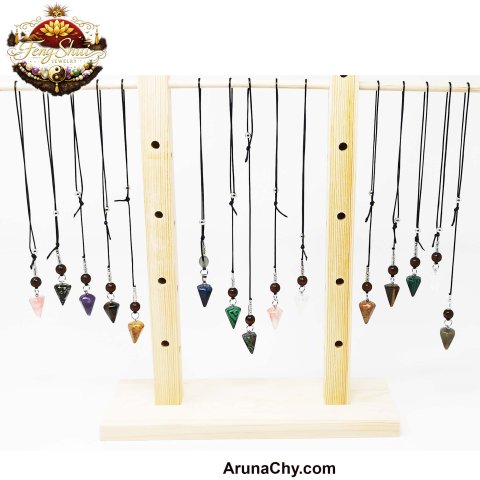 Dowsing Pendulums | Cowhide leather cord, guide and energetic preparation | Medou.ca
