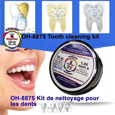 Magickey Teknik® – Polvo blanqueador dental de carbón activado 100 % natural 7