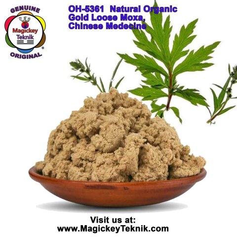 OH-5361 Natural Organic Gold Moxa, Magickey Teknik®, for Sujok, Magickey Teknik, Chinese Medicine, Moxibustion and Thermotherapy