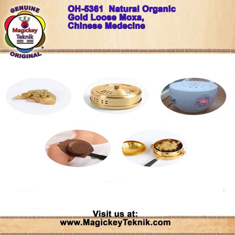 OH-5361 – Moxa natural orgánica color dorado, Magickey Teknik®, para Sujok, Magickey Teknik, medicina china, moxibustión y termoterapia 5