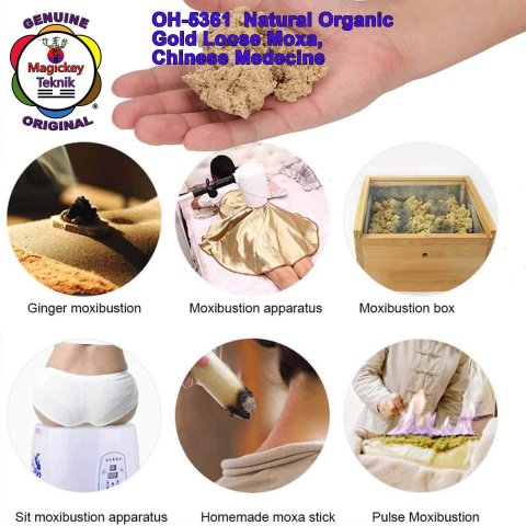 OH-5361 – Moxa natural orgánica color dorado, Magickey Teknik®, para Sujok, Magickey Teknik, medicina china, moxibustión y termoterapia 9
