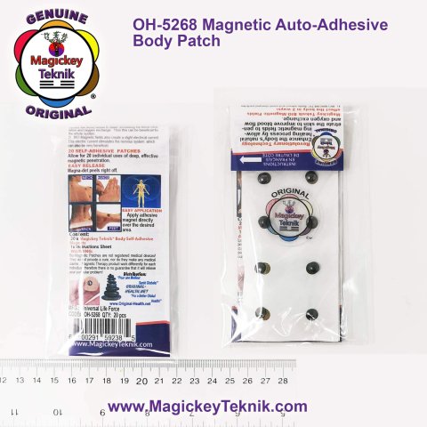 OH-5268 – Magickey Teknik® Bio-Magnetic Self-Adhesive Patches (20 magnets/pack)