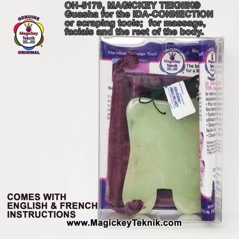 OH-5170 – Magickey Teknik® Jade Guasha Tool for IDA-CONNECTION Technique
