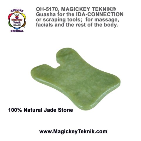 OH-5170 – Magickey Teknik® Jade Guasha Tool for IDA-CONNECTION Technique
