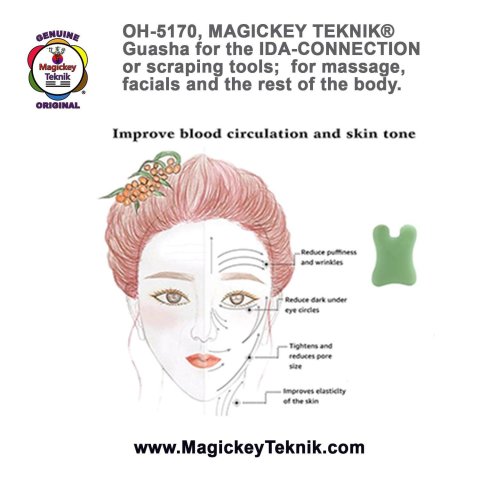 OH-5170 – Outil Guasha en Jade Magickey Teknik® pour la technique IDA-CONNECTION 3