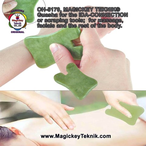 OH-5170 – Outil Guasha en Jade Magickey Teknik® pour la technique IDA-CONNECTION 7
