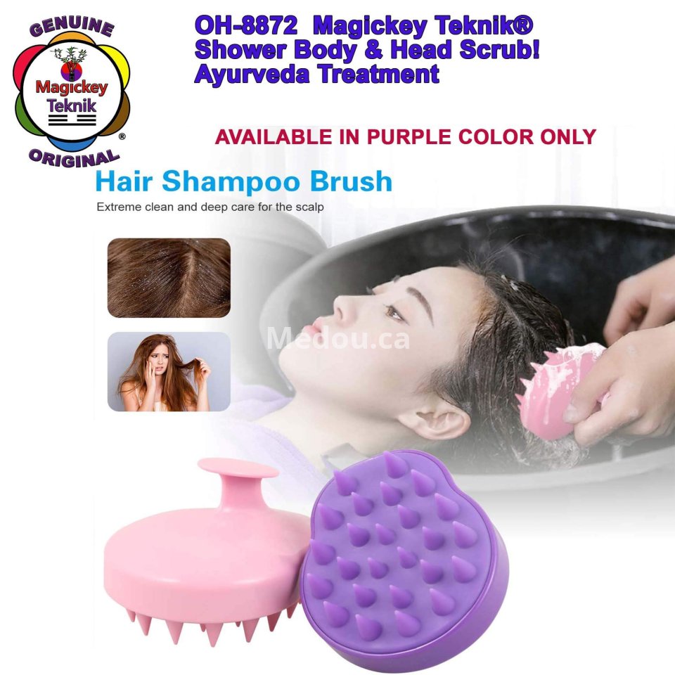 OH-8872 – Magickey Teknik® Body Shower Scrub & Scalp Massage Brush