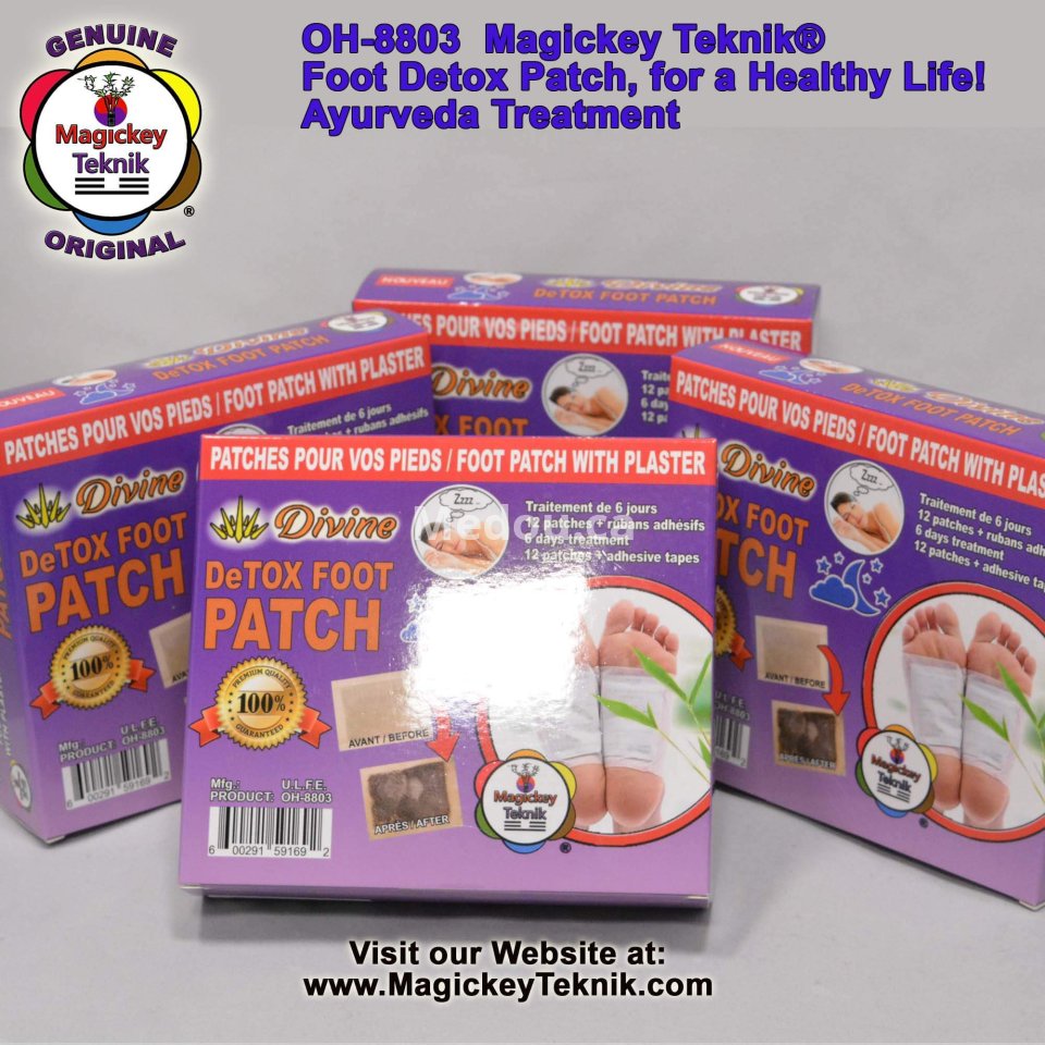 OH-8803 – Magickey Teknik® Divine Detox Foot Patch Treatment