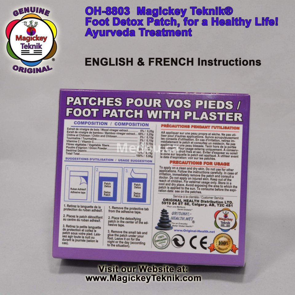 OH-8803 – Magickey Teknik® Divine Detox Foot Patch Treatment